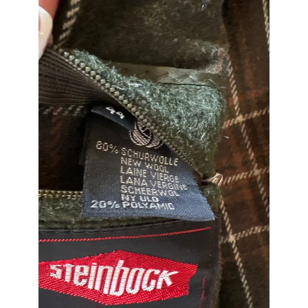 Steinbock Original Himalaya Loden Green Wool Coat Mens 44 Made in Austria Tyrol